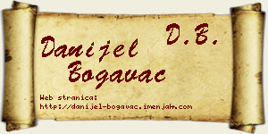 Danijel Bogavac vizit kartica